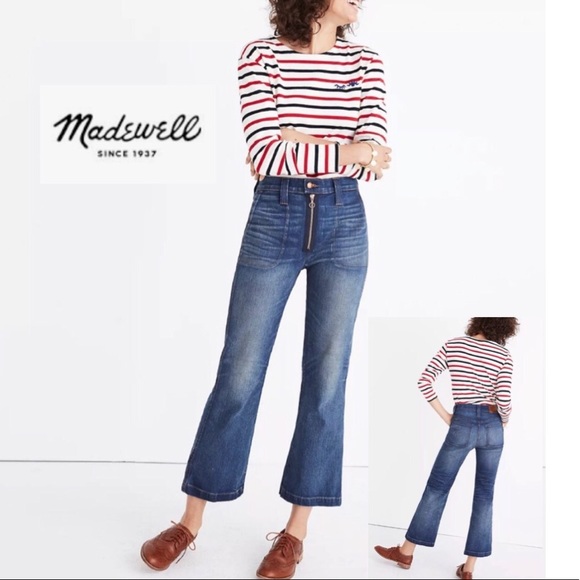 Madewell Denim - MADEWELL Rivet & Thread Extra-High Kick Out Jeans